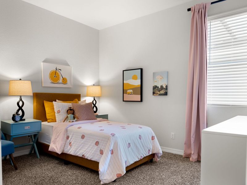 Furnished interior in a model home at Paseos Del Este in Horizon City (Image 20). Furnished interior in a model home at Paseos Del Este in Horizon City (Image 20).