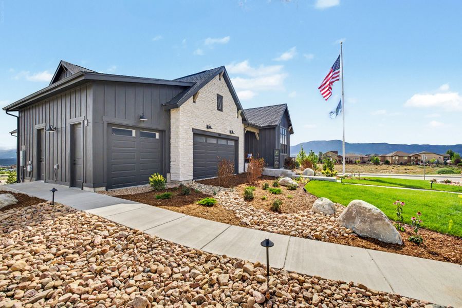 Front exterior of a home in the Jackson Creek community, located in Monument, CO (Image 29).