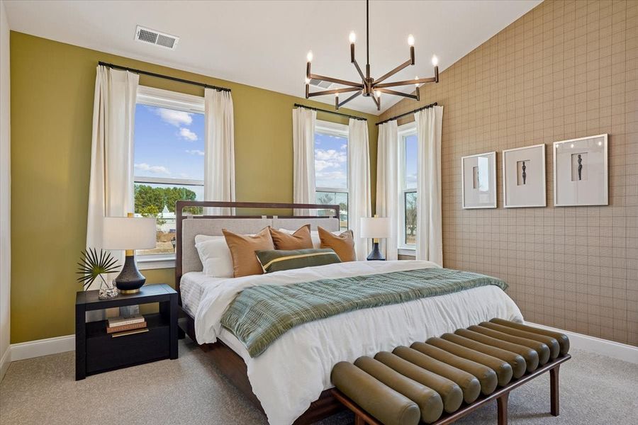 Furnished interior in a model home at Windhaven Crossing in Durham (Image 12).