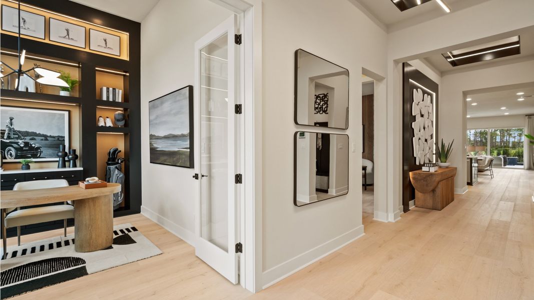 Furnished interior in a model home at Glynlea Country Club 50' in Port St. Lucie (Image 6).