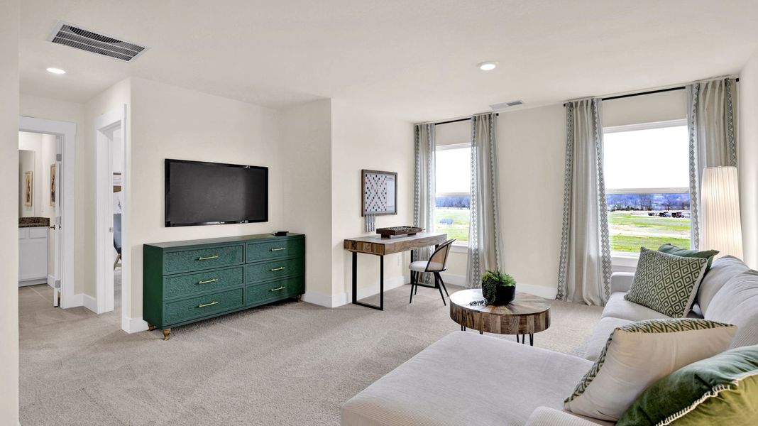 Furnished interior in a model home at Harbor Crest in Ooltewah (Image 12).