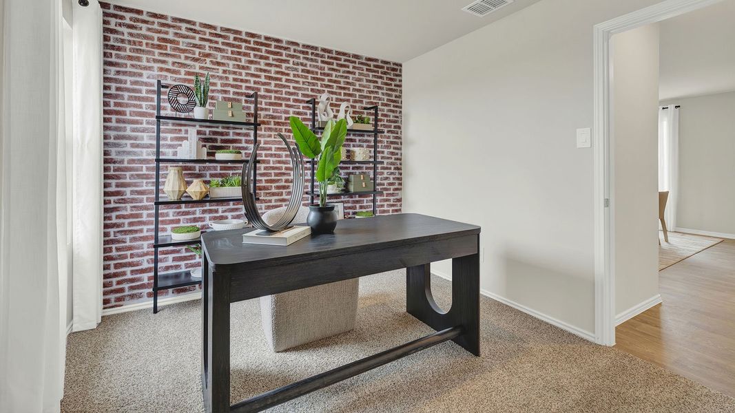 Furnished interior in a model home at Lantana in Lockhart (Image 17).