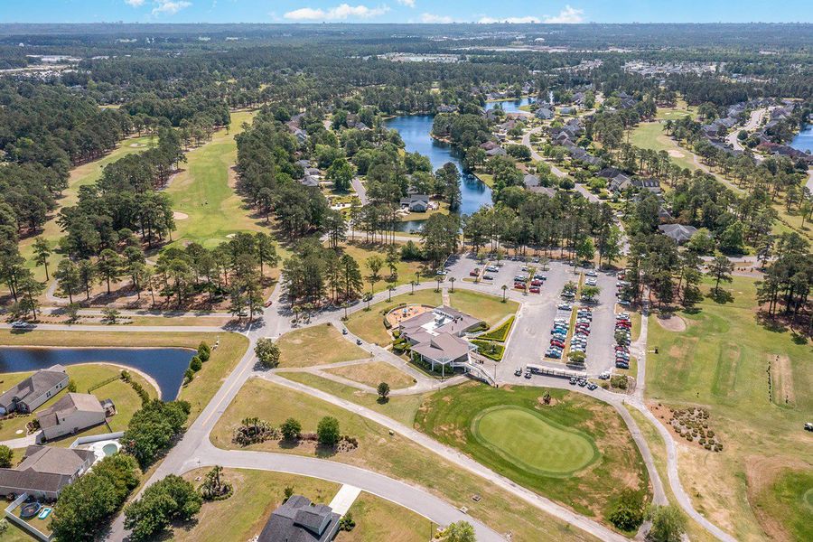 Aerial view of the Ridgefield community in Conway, SC, showing layout and nearby surroundings (Image 14).