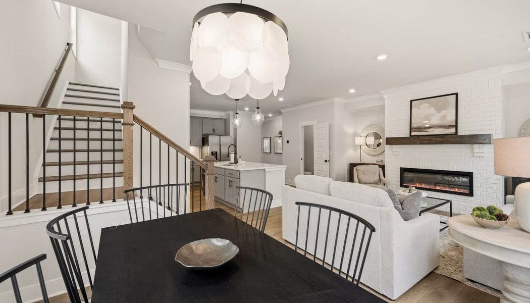 Furnished interior in a model home at Millstone at Mundy Mill in Gainesville (Image 21).