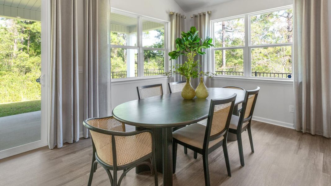 Furnished interior in a model home at Grayson Park in Leland (Image 13).