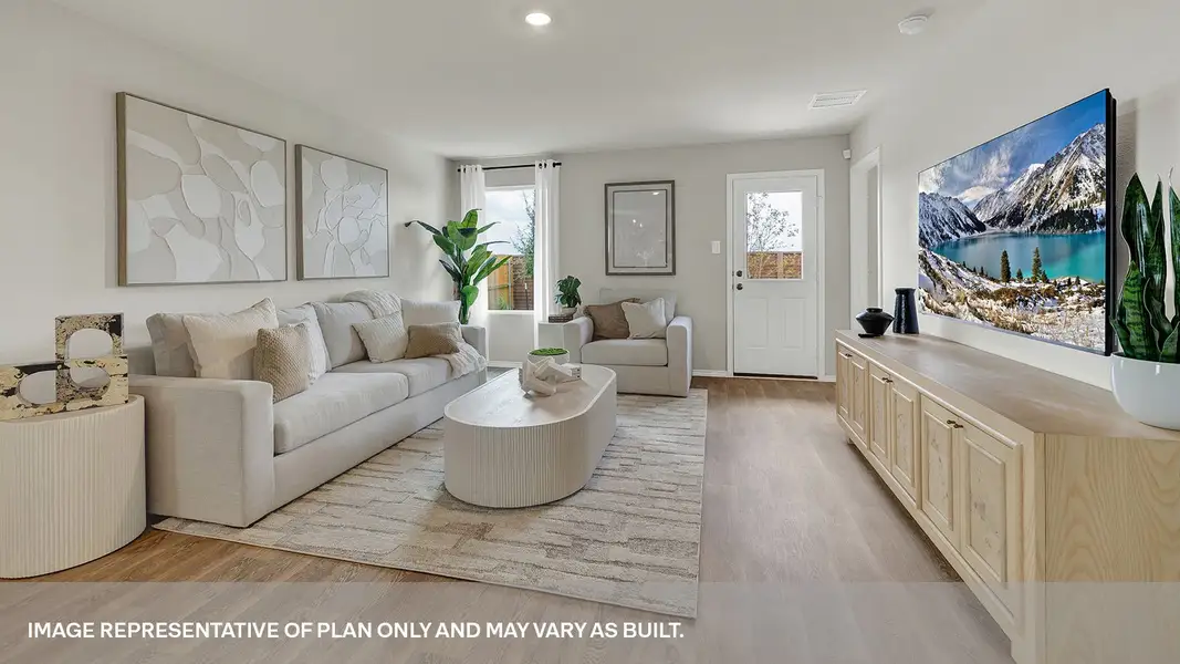 Furnished interior in a model home at Lantana in Lockhart (Image 16).
