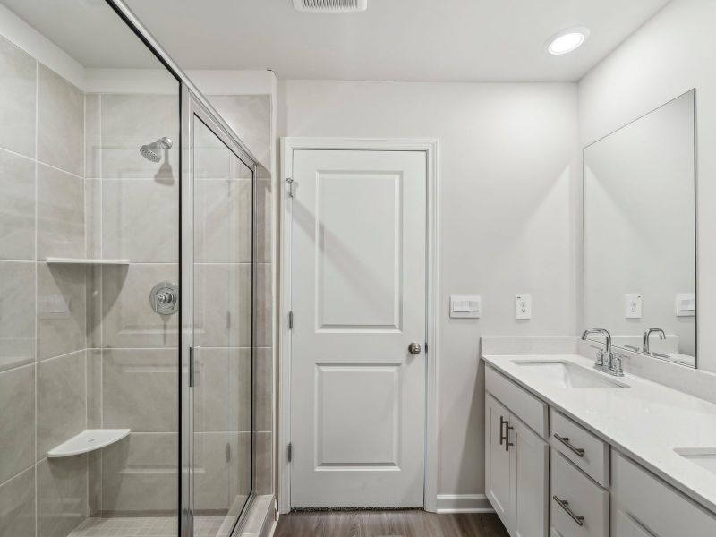 Furnished interior in a model home at Brooks Lake in Loganville (Image 8).