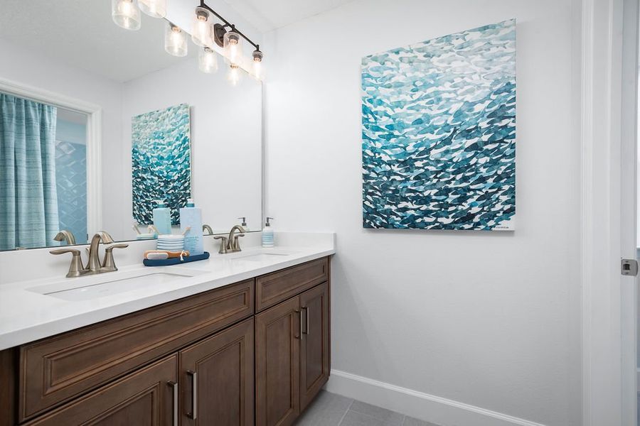 Furnished interior in a model home at Harrell Oaks in Orlando (Image 5). Furnished interior in a model home at Harrell Oaks in Orlando (Image 5).