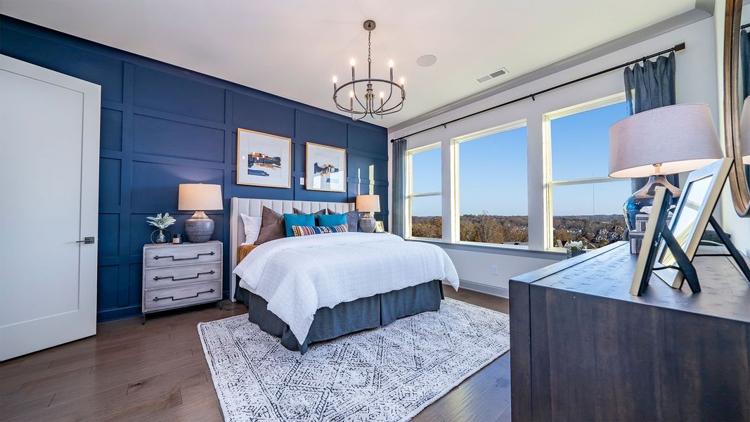 Furnished interior in a model home at Lanier Landing 50' in Gainesville (Image 10). Furnished interior in a model home at Lanier Landing 50' in Gainesville (Image 10).