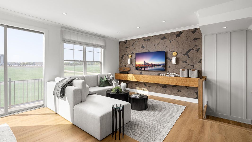 Great room with opportunities for separate conversational areas