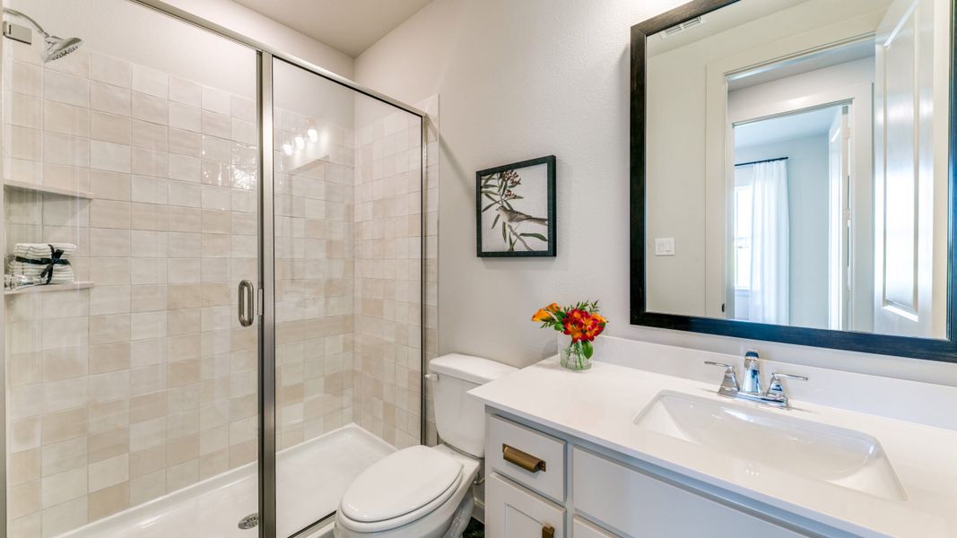 Furnished interior in a model home at Estates at Stacy Crossing in McKinney (Image 39).