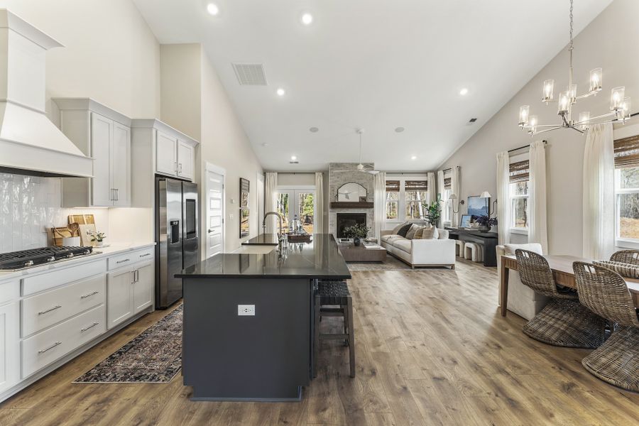 Furnished interior in a model home at Saratoga Oaks in Williamston (Image 10).