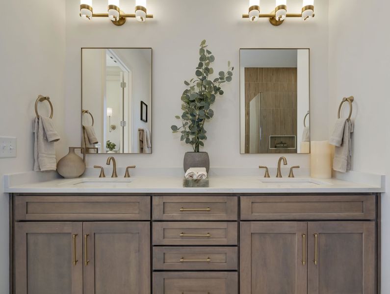 Furnished interior in a model home at Station Hill in Franklin (Image 6).