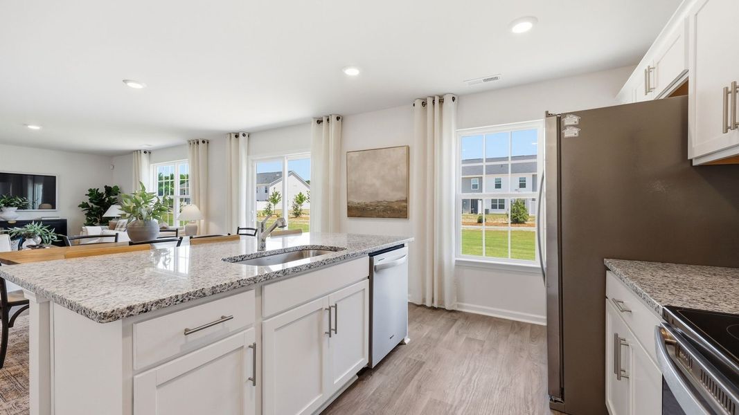 Furnished interior in a model home at Carter Ridge in Greenville (Image 14).