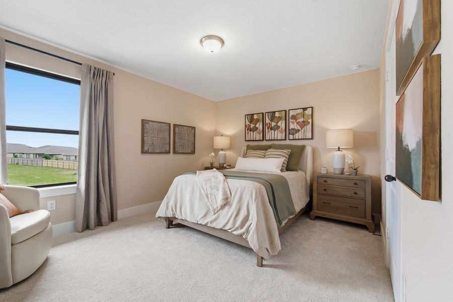 Furnished interior in a model home at Morgan Meadows in San Antonio (Image 46). Furnished interior in a model home at Morgan Meadows in San Antonio (Image 46).