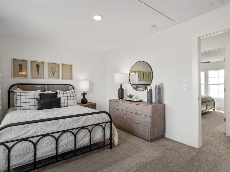 Furnished interior in a model home at The Towns at Red River in Gallatin (Image 17).