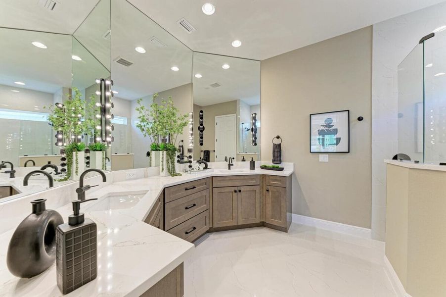 Furnished interior in a model home at Inspiration at Watercolor Place in Bradenton (Image 225).