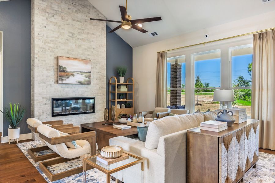 Furnished interior in a model home at Calhoun Acres in Azle (Image 37).