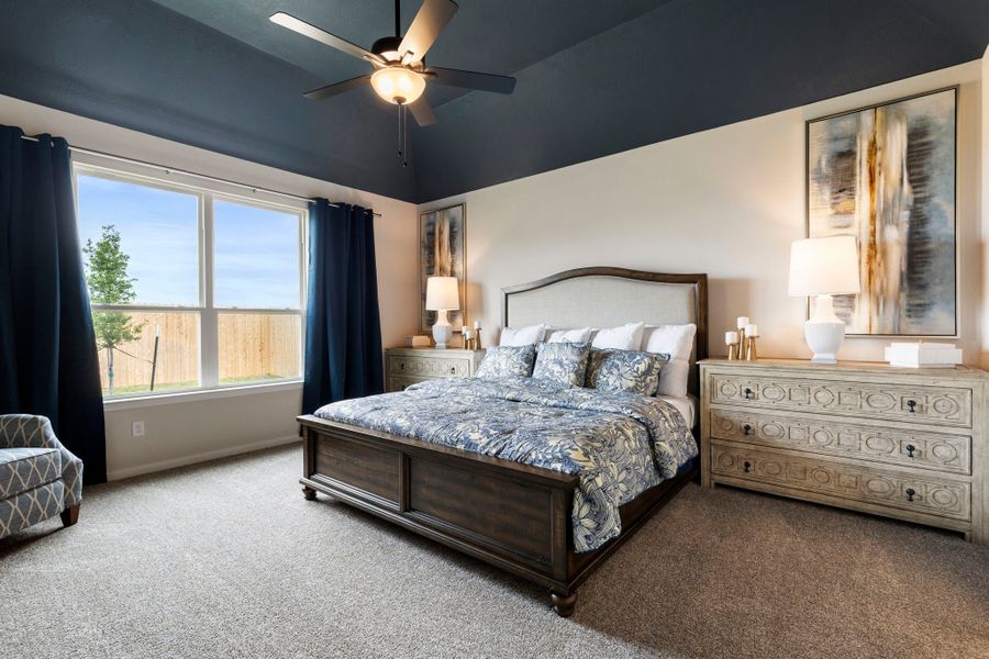 Furnished interior in a model home at Southern Pointe in College Station (Image 10).
