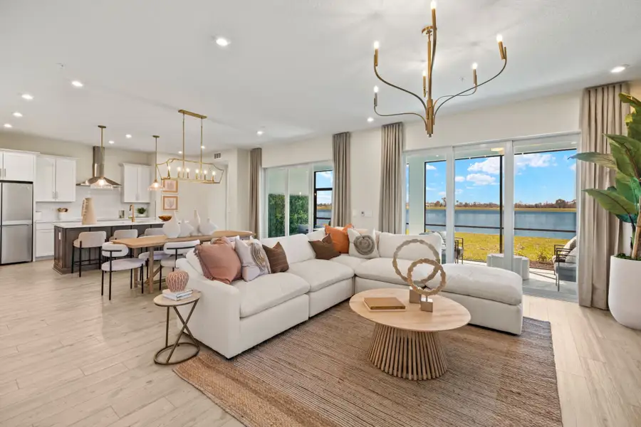 Furnished interior in a model home at Summerlit in Naples (Image 2).