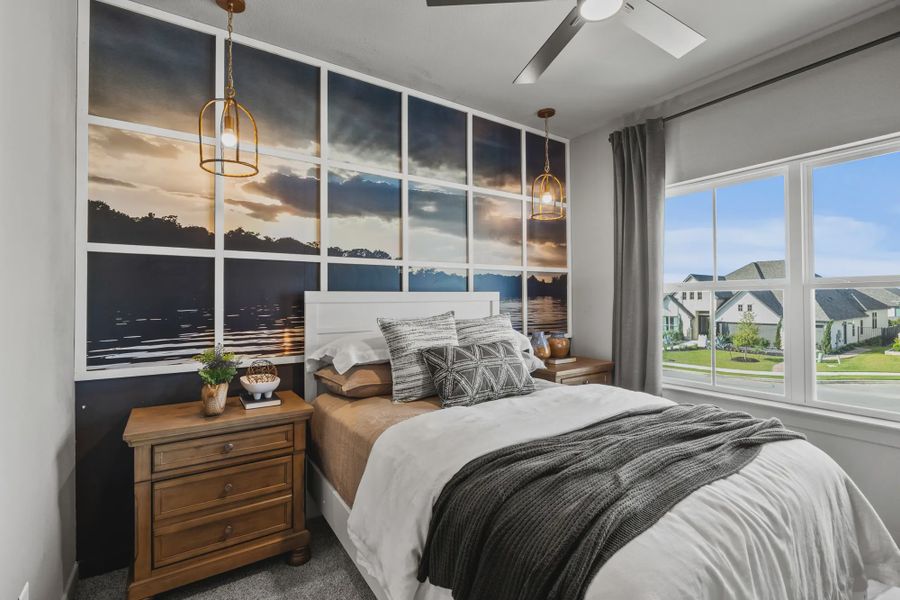 Furnished interior in a model home at Confluence in Marion (Image 27).