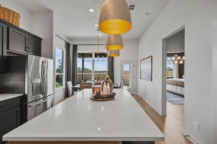 Furnished interior in a model home at Confluence in Marion (Image 13).