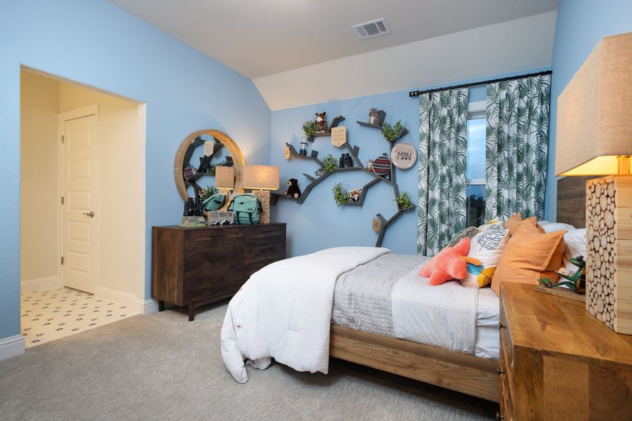 Furnished interior in a model home at Clear Creek in Round Rock (Image 29).