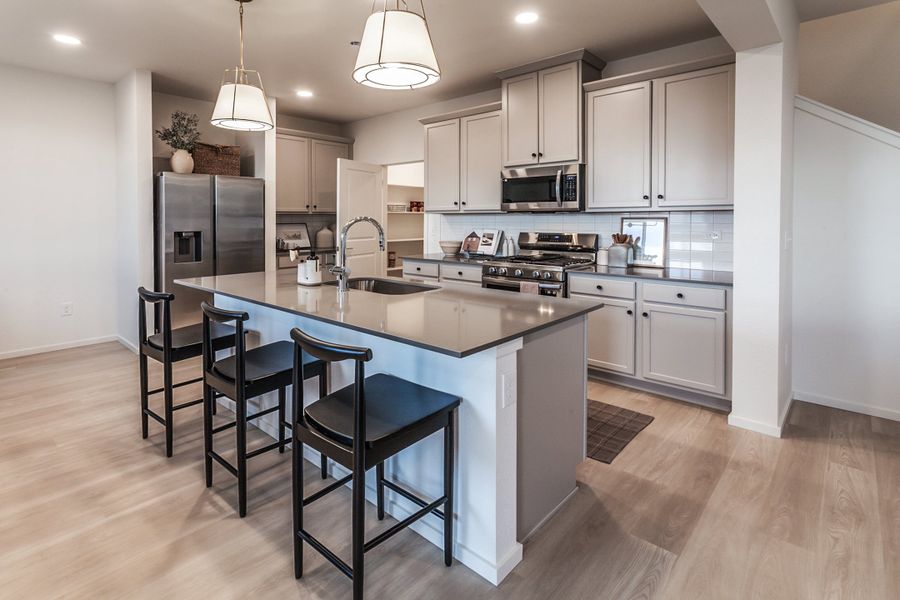 Furnished interior in a model home at Granary Trailblazer Collection - Single Family Homes in Johnstown (Image 11). Furnished interior in a model home at Granary Trailblazer Collection - Single Family Homes in Johnstown (Image 11).