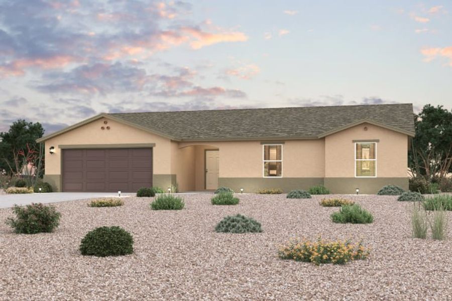 A house with a gravel driveway. A house with a gravel driveway.