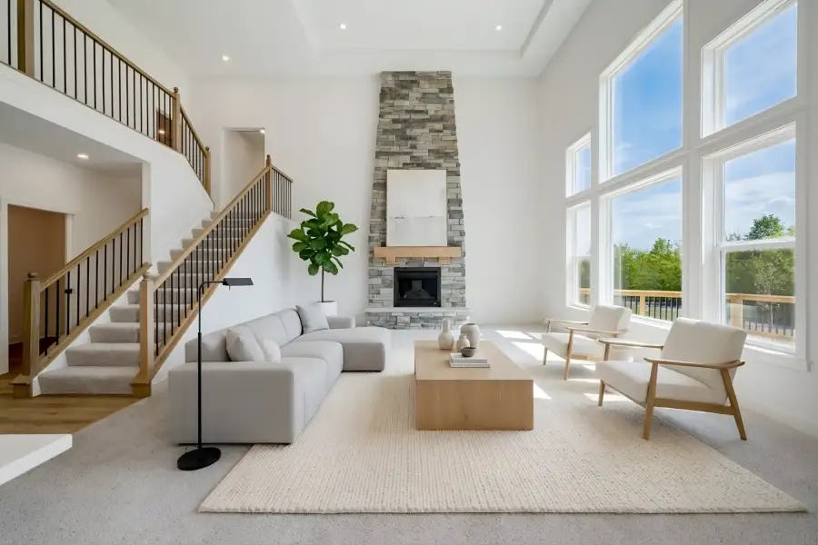 Furnished interior in a model home at The Meadows at Majors Drive in Cumming (Image 14).