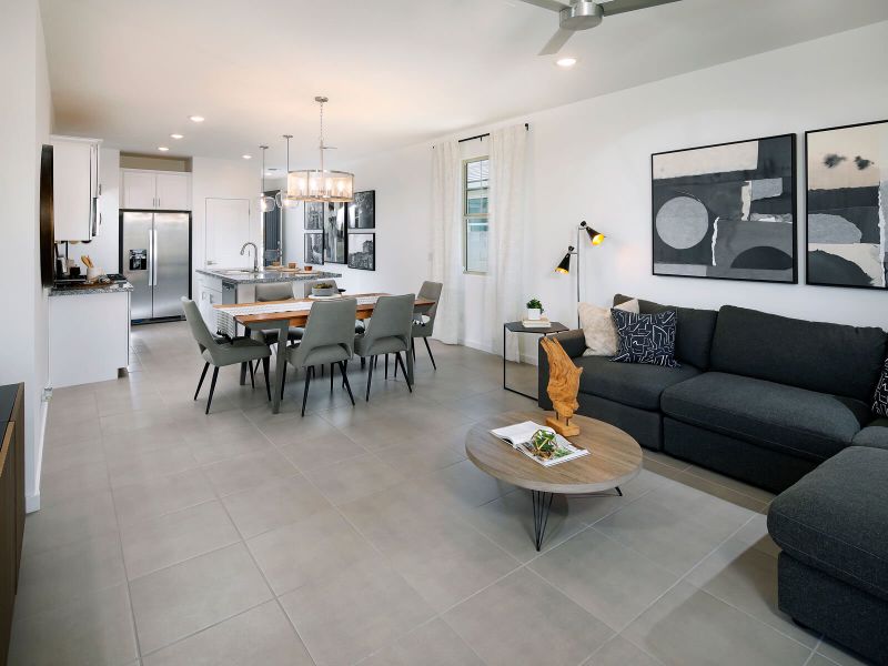 There is plenty of space for activities in the open concept Atlas floorplan.