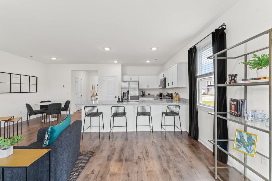 Furnished interior in a model home at Westgate Village Townes in Spartanburg (Image 15). Furnished interior in a model home at Westgate Village Townes in Spartanburg (Image 15).