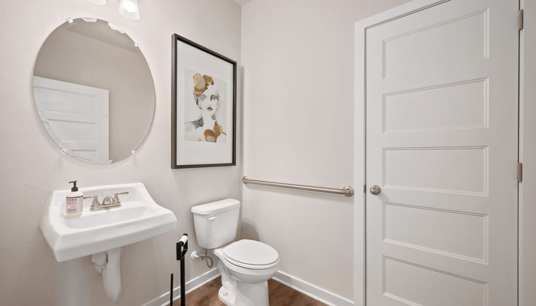 Furnished interior in a model home at Greenefield in Cartersville (Image 39).