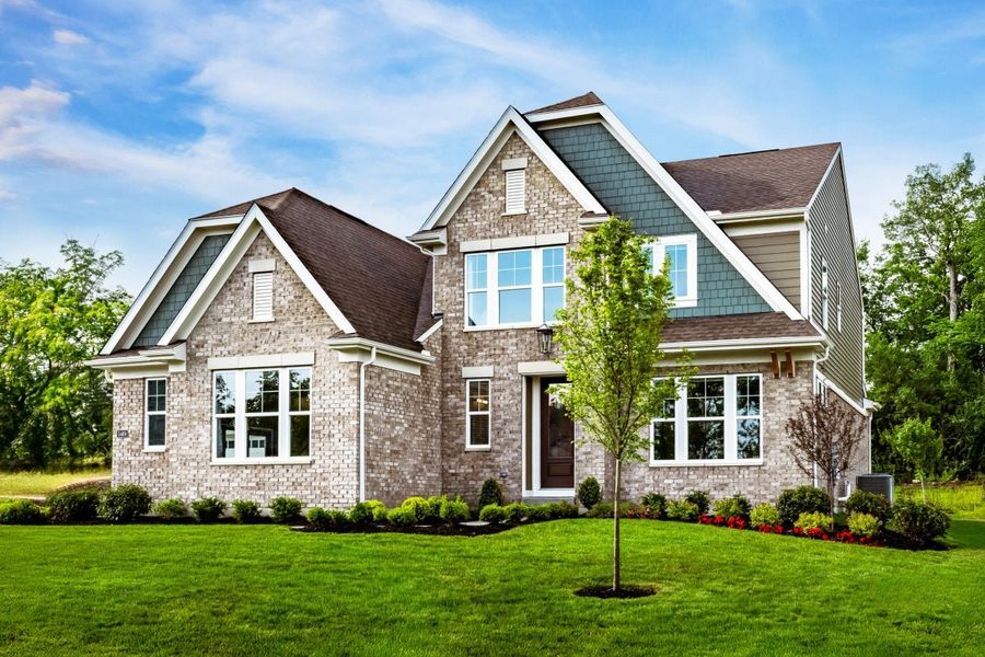 Front exterior of a home in the The Estates and Meadows at Floyds Fork community, located in Louisville, KY (Image 5).