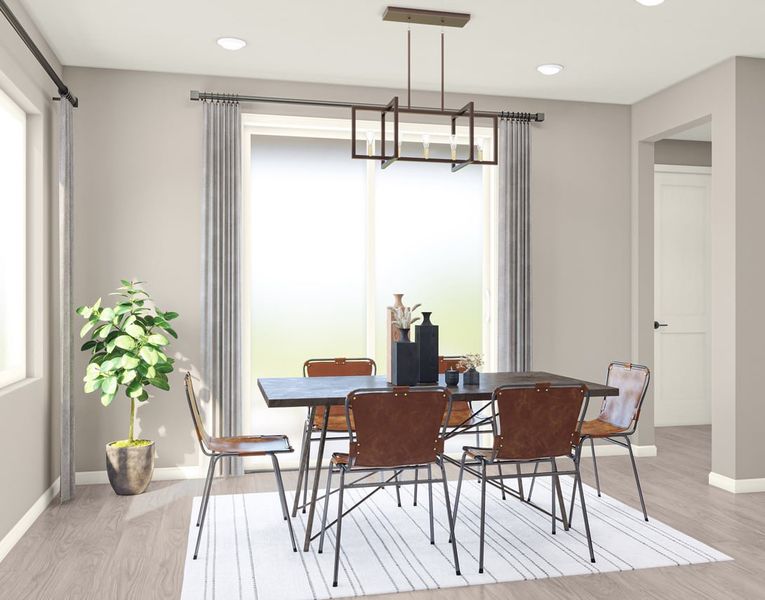 Furnished interior in a model home at Chatham Park in Pittsboro (Image 25).