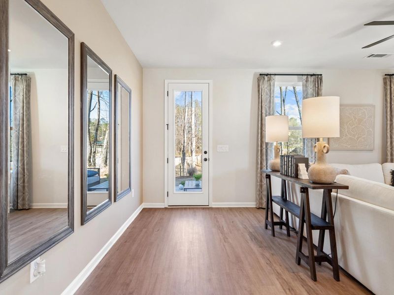 Furnished interior in a model home at The Village at Shallowford in Kennesaw (Image 7).