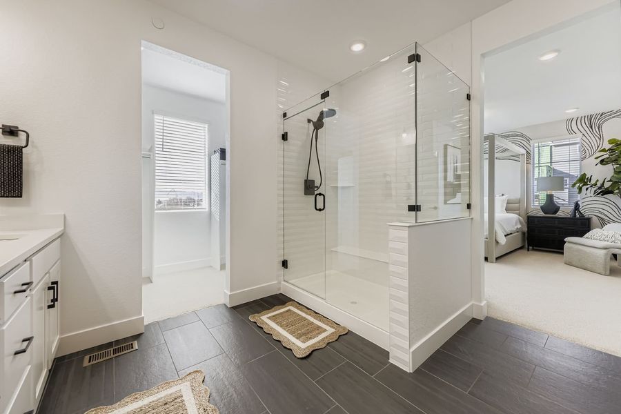 Furnished interior in a model home at Uplands in Westminster (Image 10).
