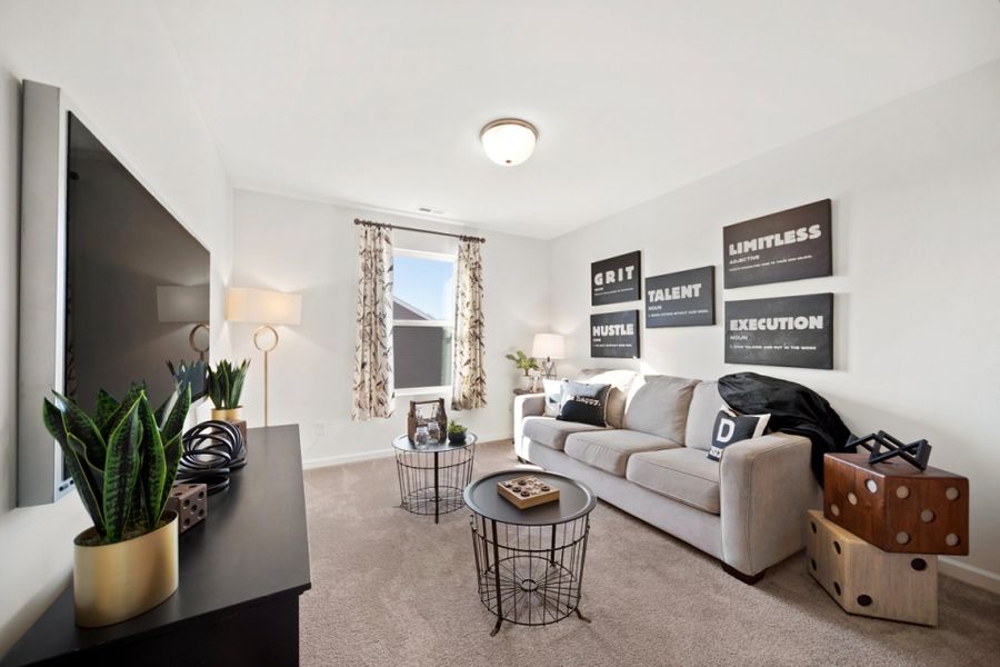 Furnished interior in a model home at Haven at Rocky River in Concord (Image 12).