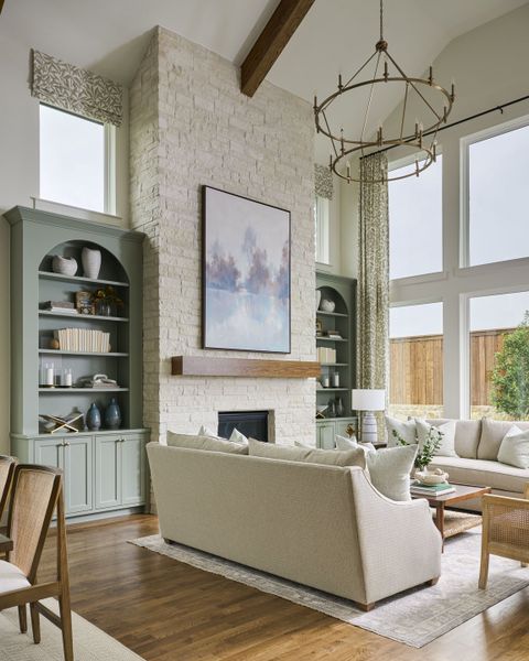 Furnished interior in a model home at Custer Ridge Estates in Allen (Image 11).