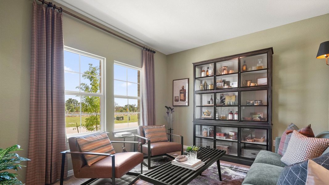 Furnished interior in a model home at Rosenbusch Ranch in Leander (Image 52).