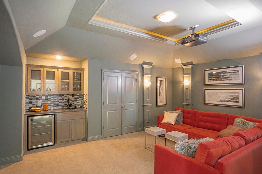 Furnished interior in a model home at Woodcreek in Fate (Image 29).