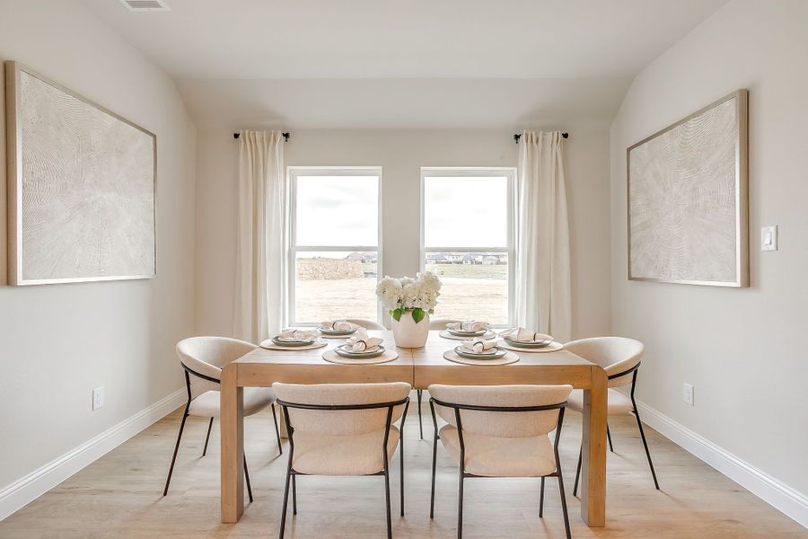 Furnished interior in a model home at Creekside in Royse City (Image 102).