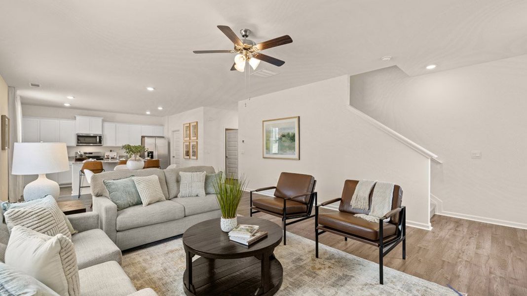 Furnished interior in a model home at Brooks Village in Dacula (Image 15).