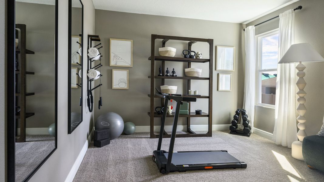 Furnished interior in a model home at Pasadena Woods in Dade City (Image 23). Furnished interior in a model home at Pasadena Woods in Dade City (Image 23).