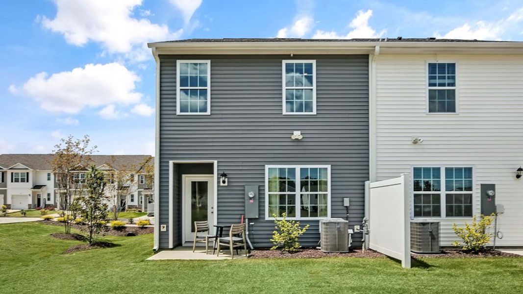 Front exterior of a home in the The Townes at Prestleigh community, located in Wake Forest, NC (Image 13).