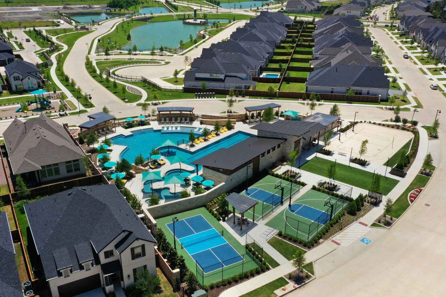 Aerial view of the The Parks at Wilson Creek community in Celina, TX, showing layout and nearby surroundings (Image 1). Aerial view of the The Parks at Wilson Creek community in Celina, TX, showing layout and nearby surroundings (Image 1).