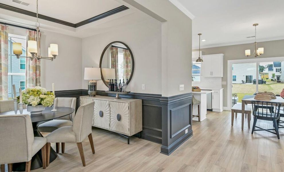 Furnished interior in a model home at Black Forest Pointe in Benson (Image 12).