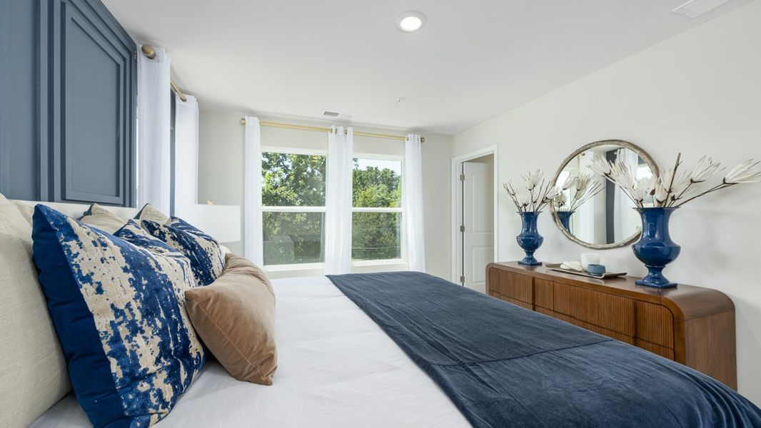 Furnished interior in a model home at Townes at Asbury in Atlanta (Image 18).