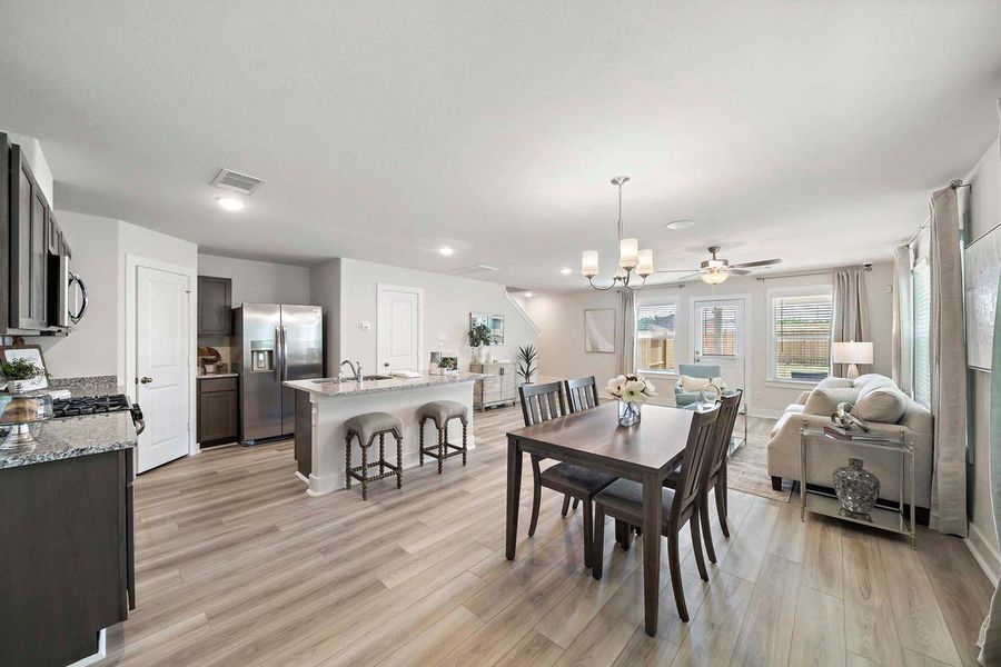 Furnished interior in a model home at Enclave at Cypress in Cypress (Image 9).