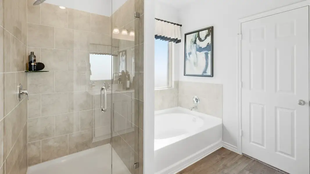 Furnished interior in a model home at Homestead in Temple (Image 19). Furnished interior in a model home at Homestead in Temple (Image 19).